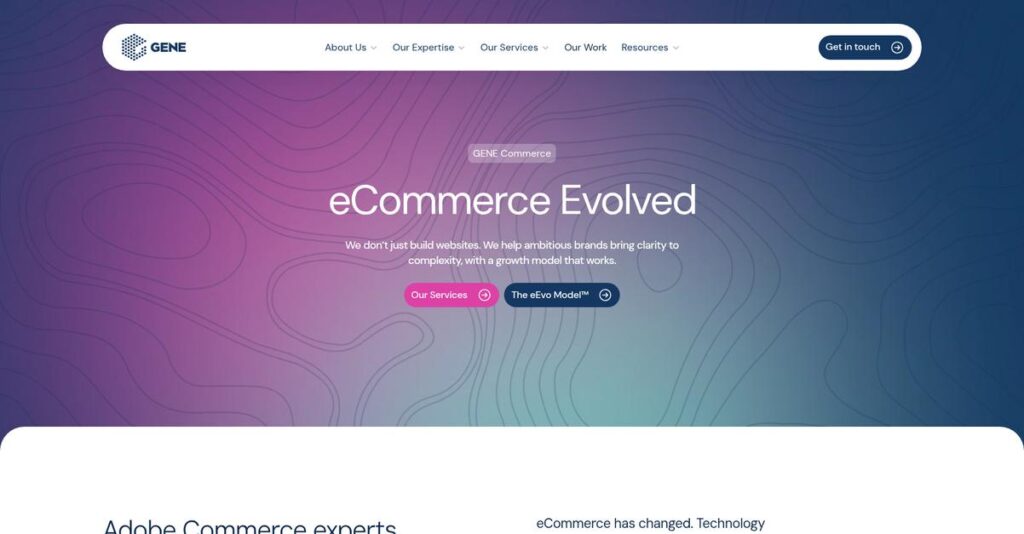 GENE Commerce Homepage