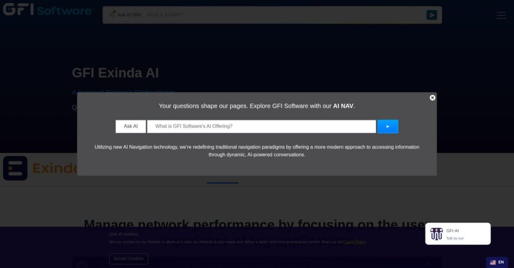 GFI Exinda Homepage