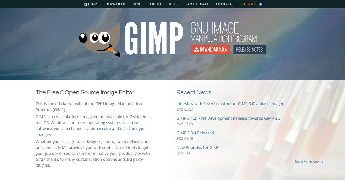 Gimp Homepage