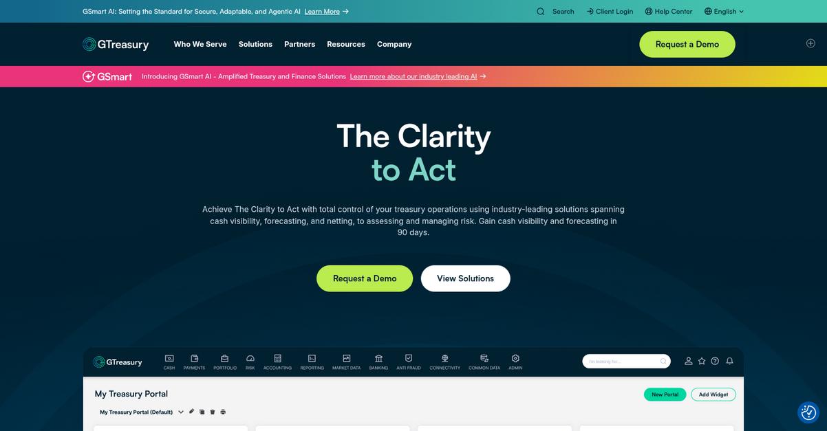 Gtreasury Homepage