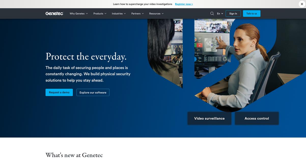 Genetec Homepage