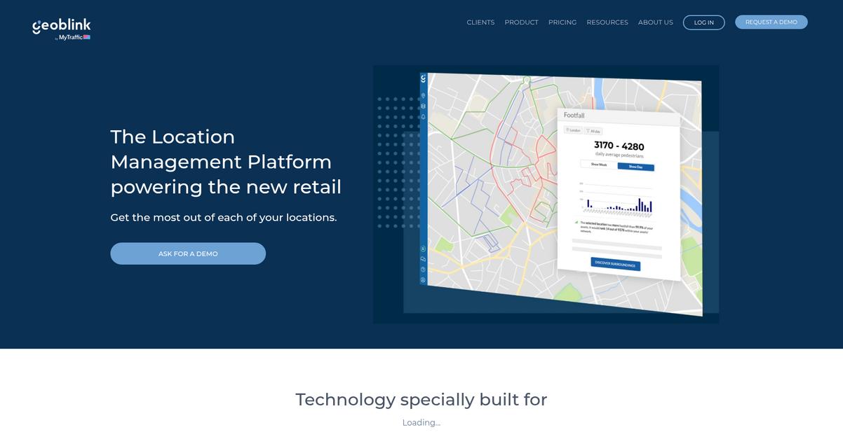 Geoblink Homepage