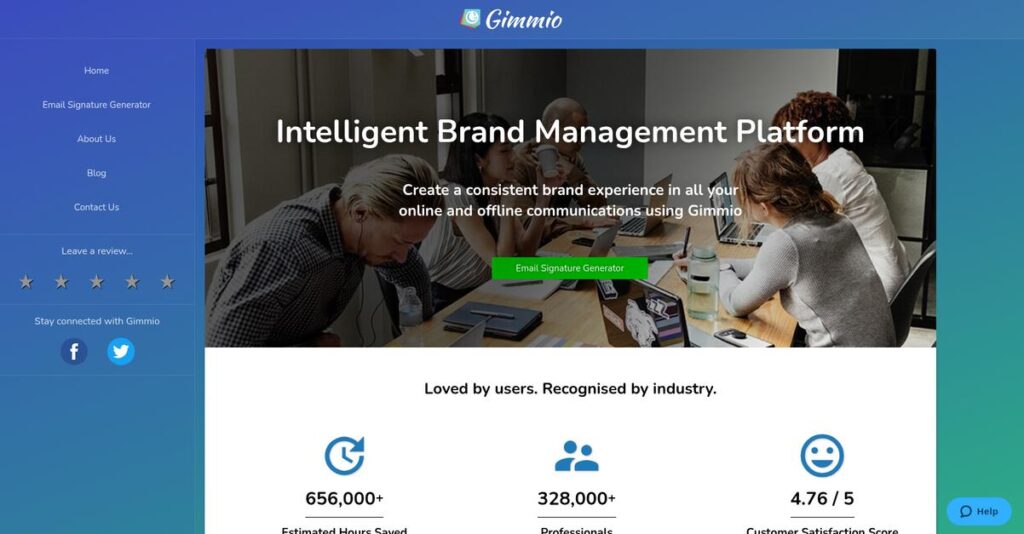 Gimm.io Homepage