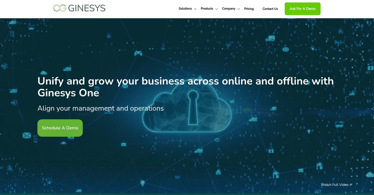 Ginesys Homepage