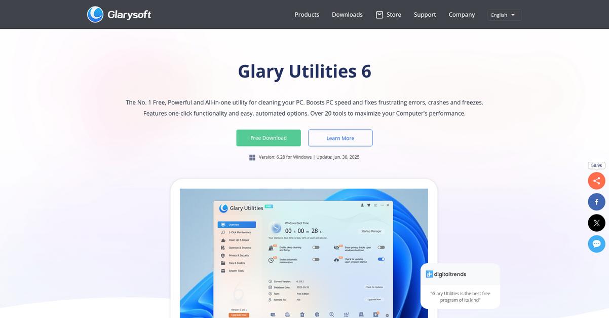 Glary Utilities Homepage