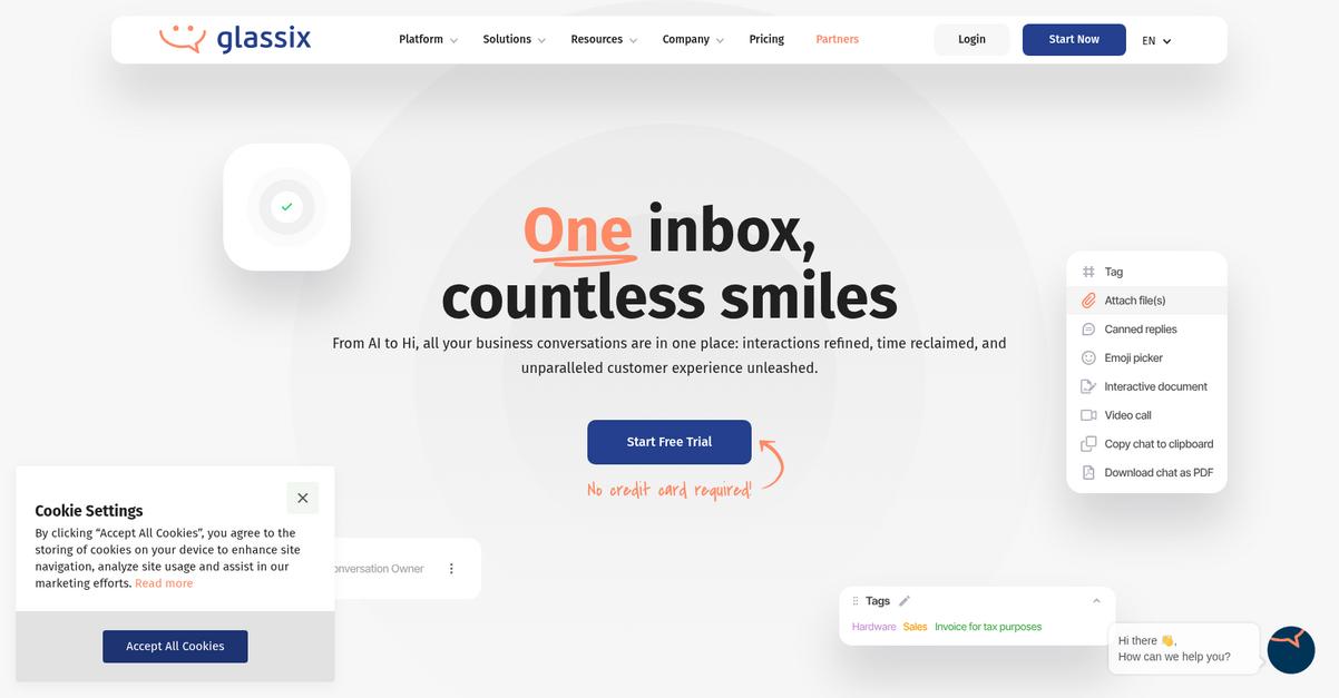 Glassix Homepage