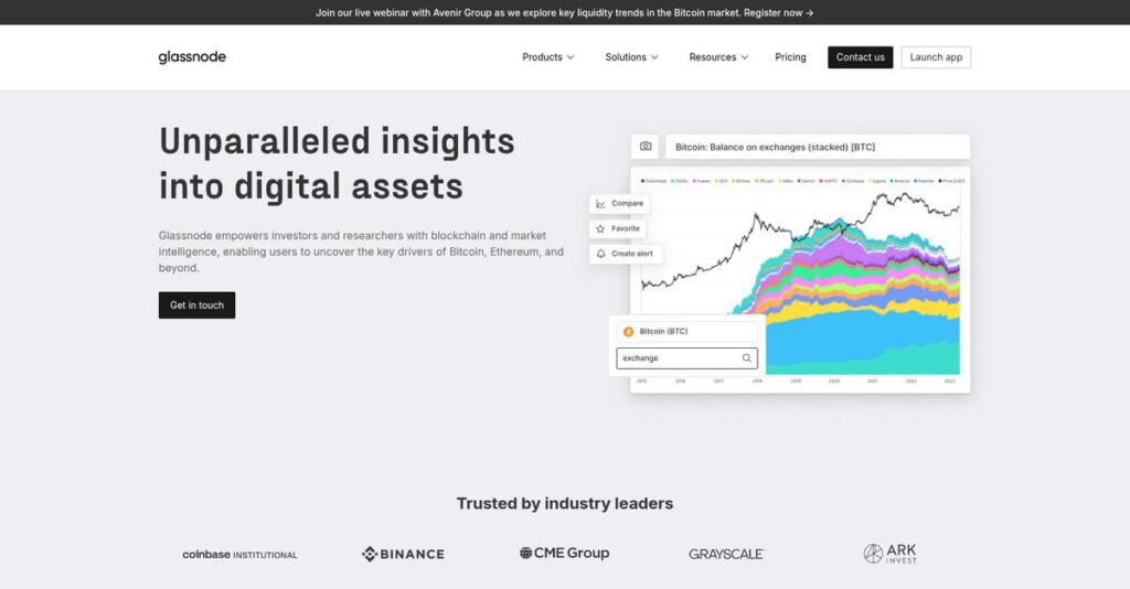 Glassnode Homepage