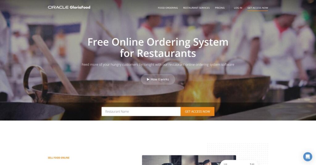 GloriaFood Homepage