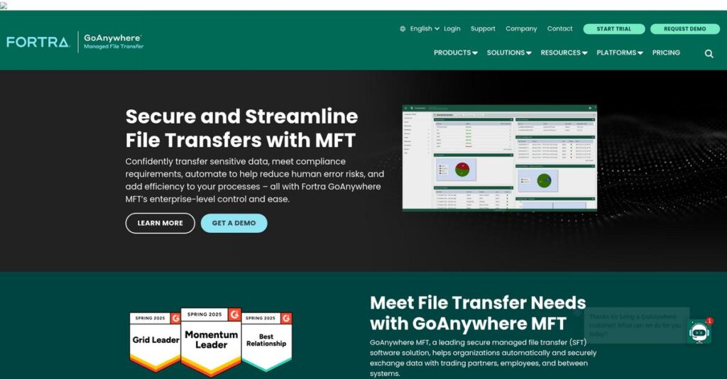 GoAnywhere Homepage