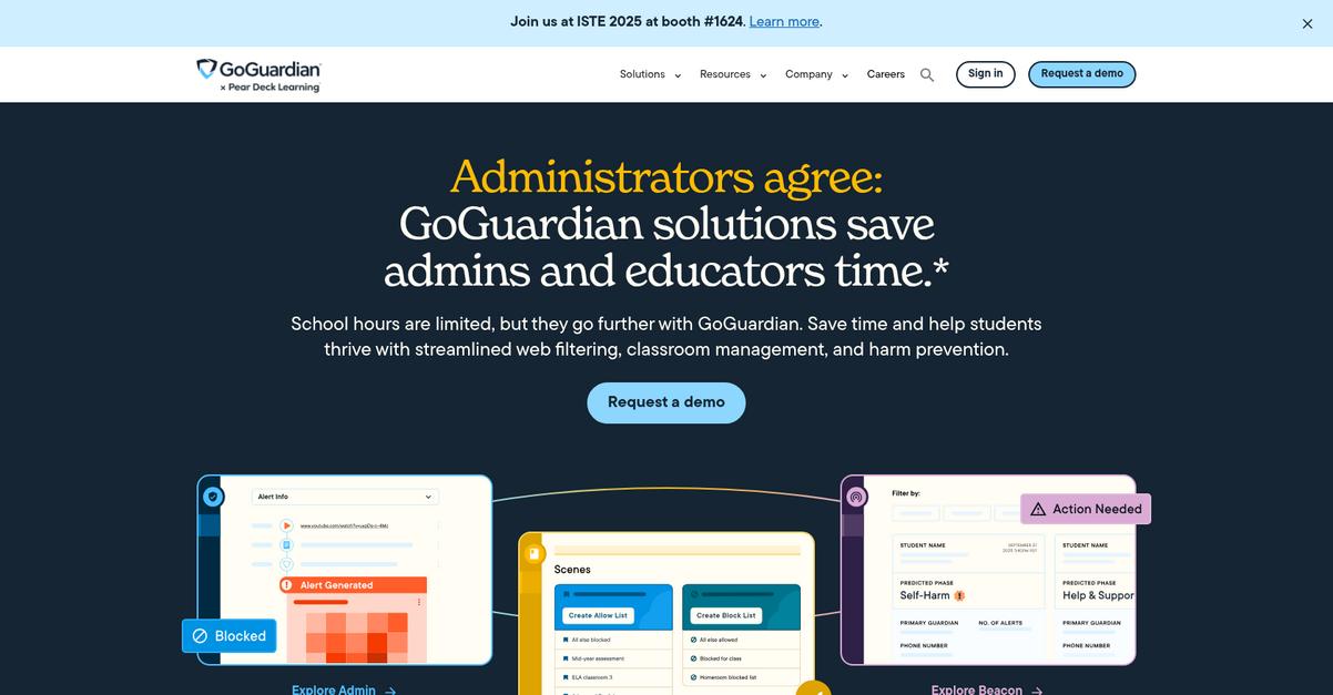 Go Guardian Homepage