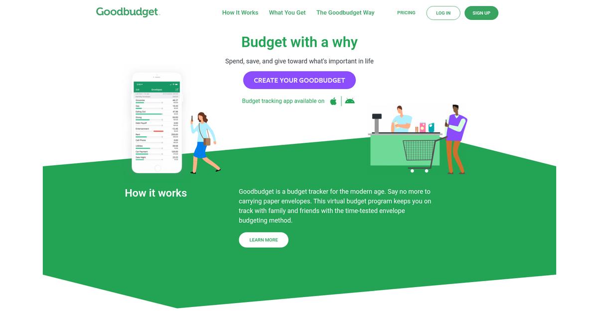 Goodbudget Homepage