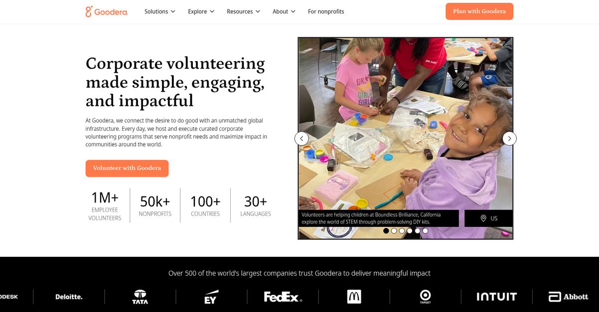 Goodera Homepage