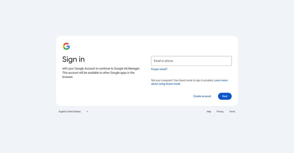 Google Ad Manager Homepage