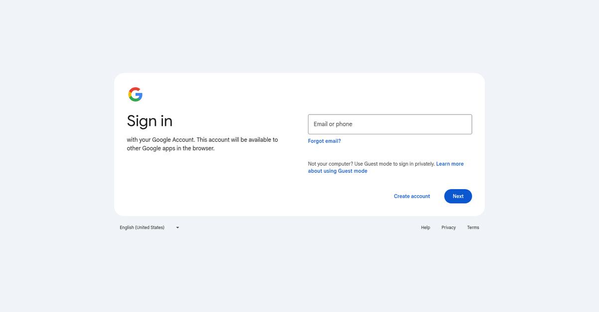 Google Keep Homepage