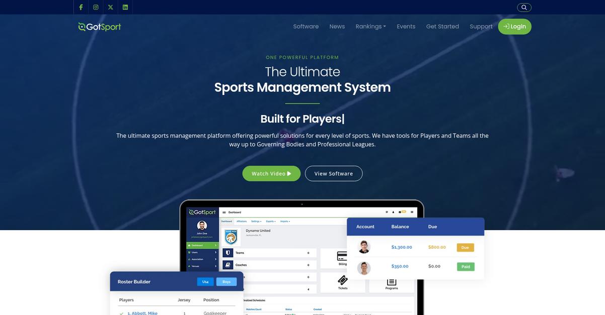 Got Sport Homepage