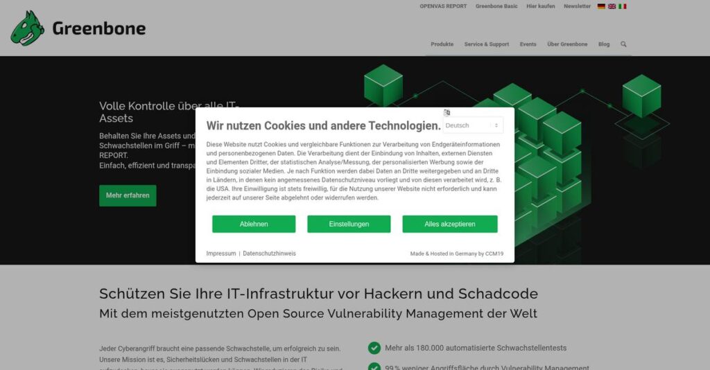 Greenbone Homepage