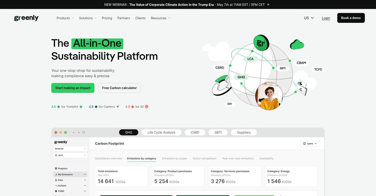 Greenly Homepage
