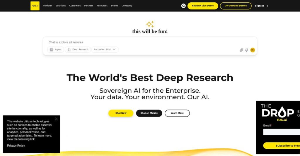H2O.ai Homepage