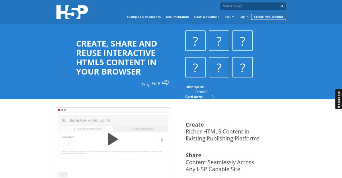 H5p Homepage