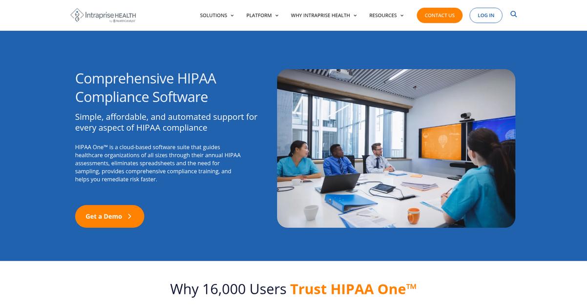 Hipaa One Homepage