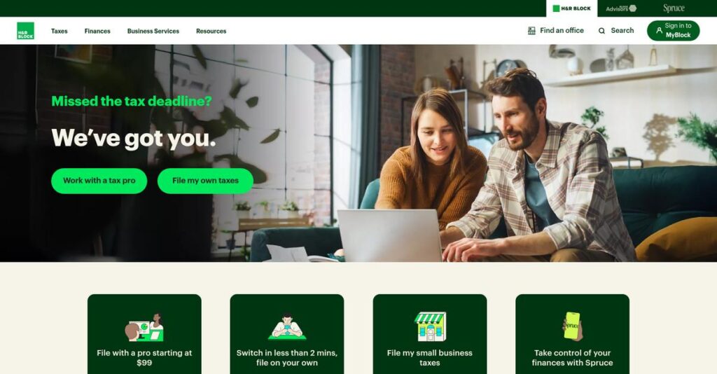 HR Block Homepage