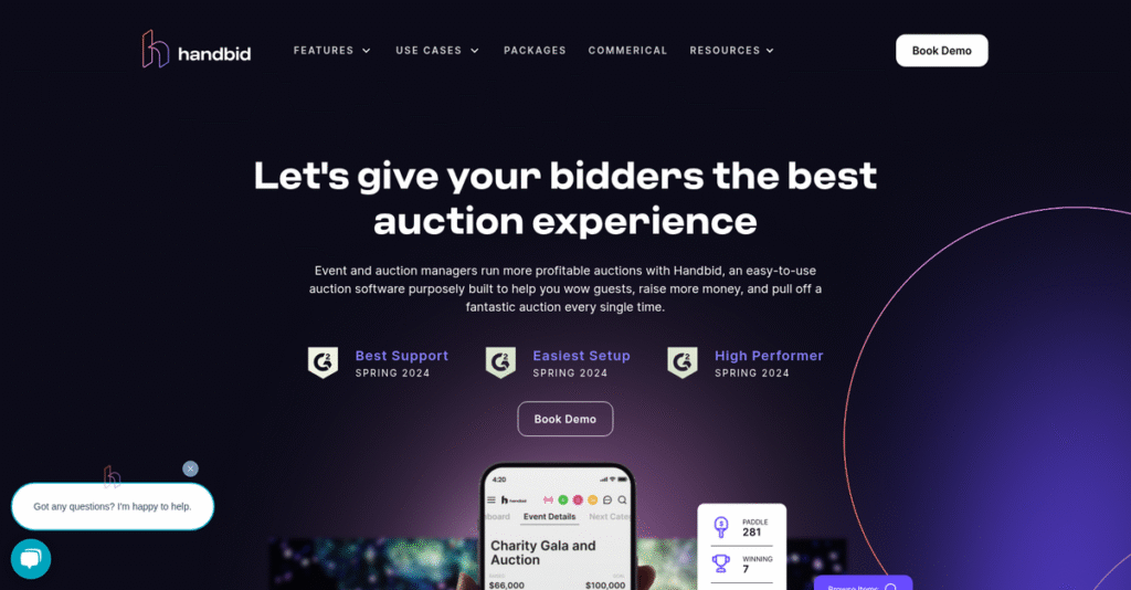 Handbid Homepage