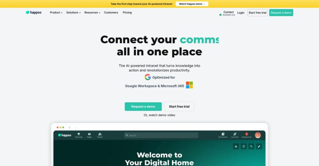 Happeo Homepage