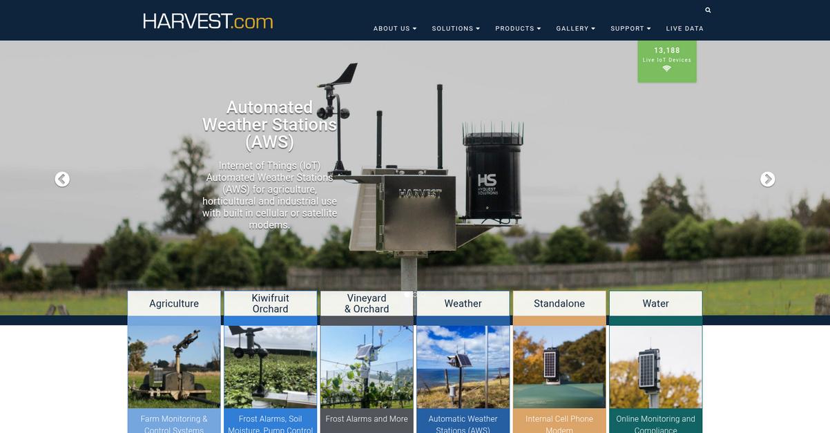 Harvest Homepage