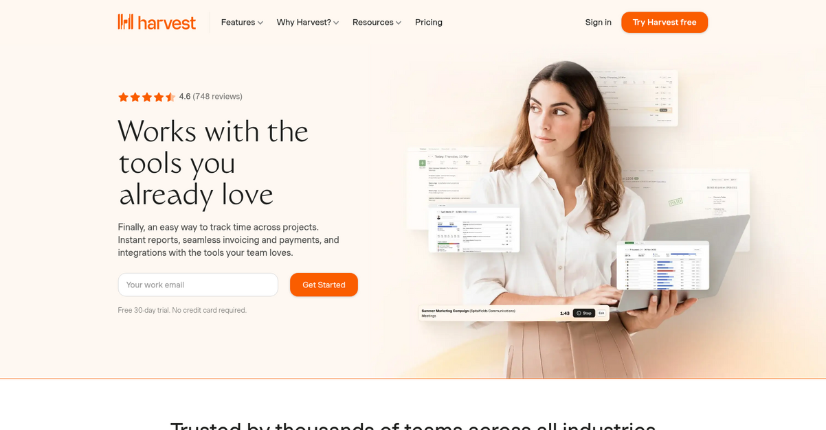 Harvest Homepage