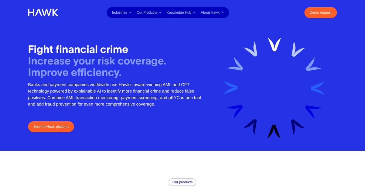 Hawk.Ai Homepage