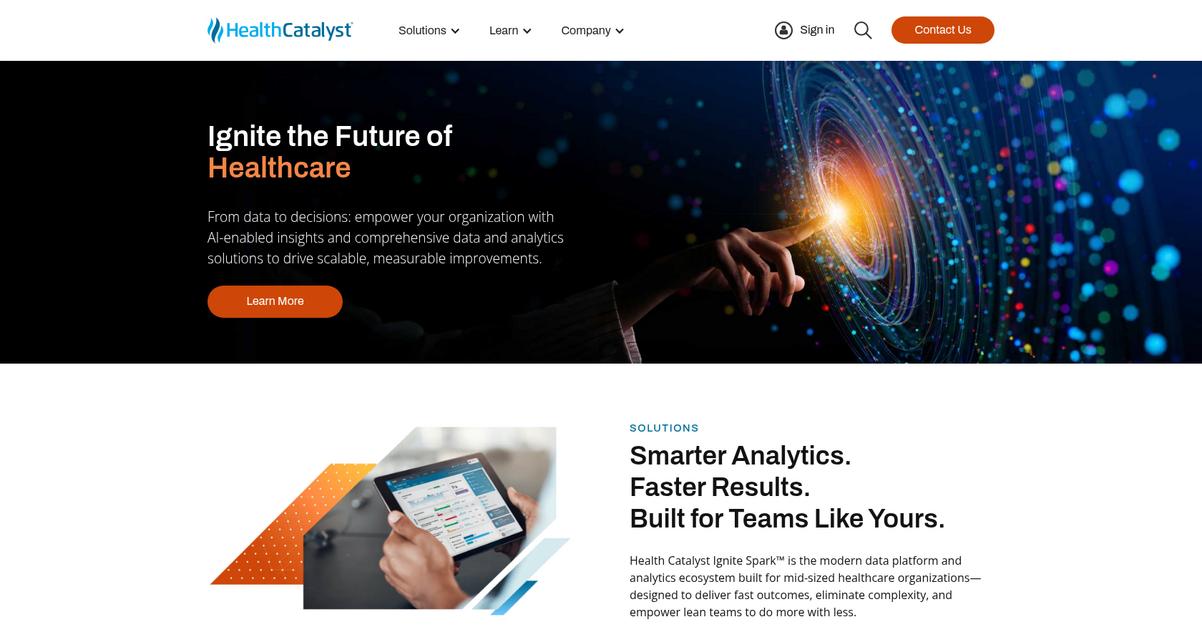 Health Catalyst Homepage