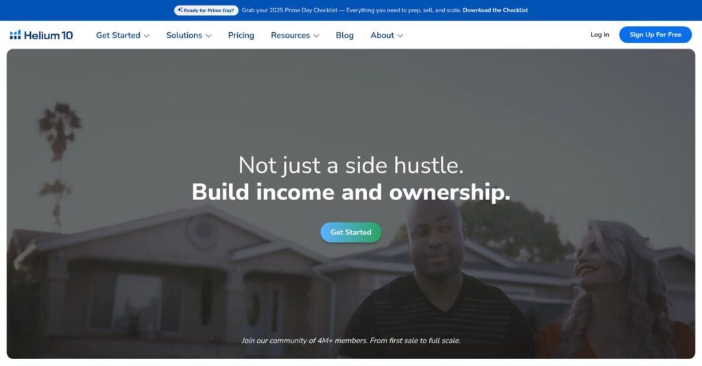 Helium 10 Homepage