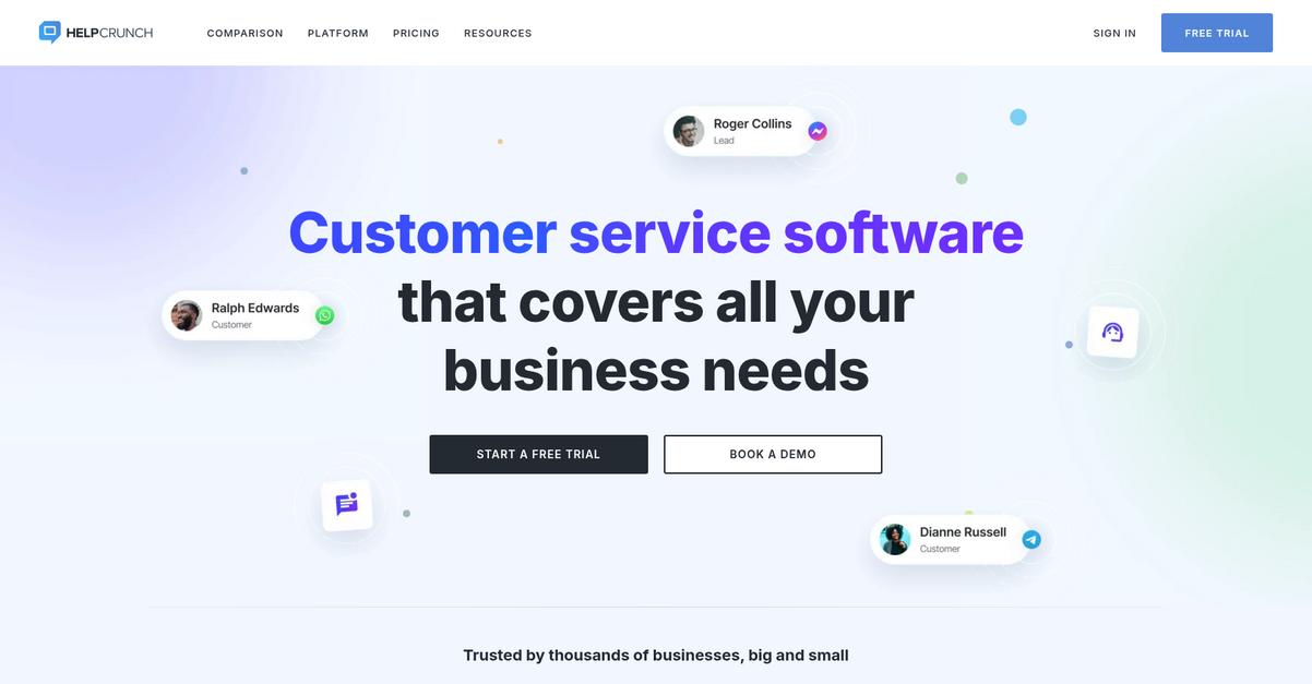 Help Crunch Homepage