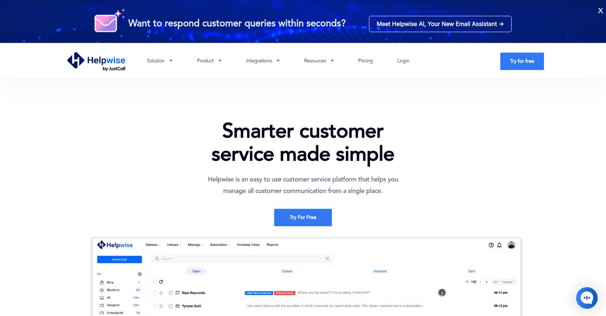 Helpwise Homepage