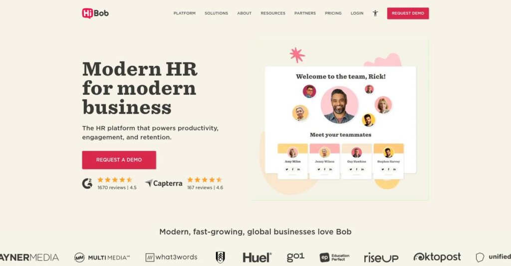 HiBob Homepage