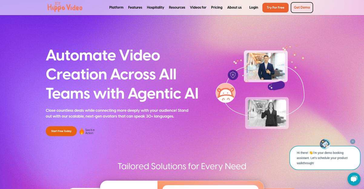 Hippo Video Homepage