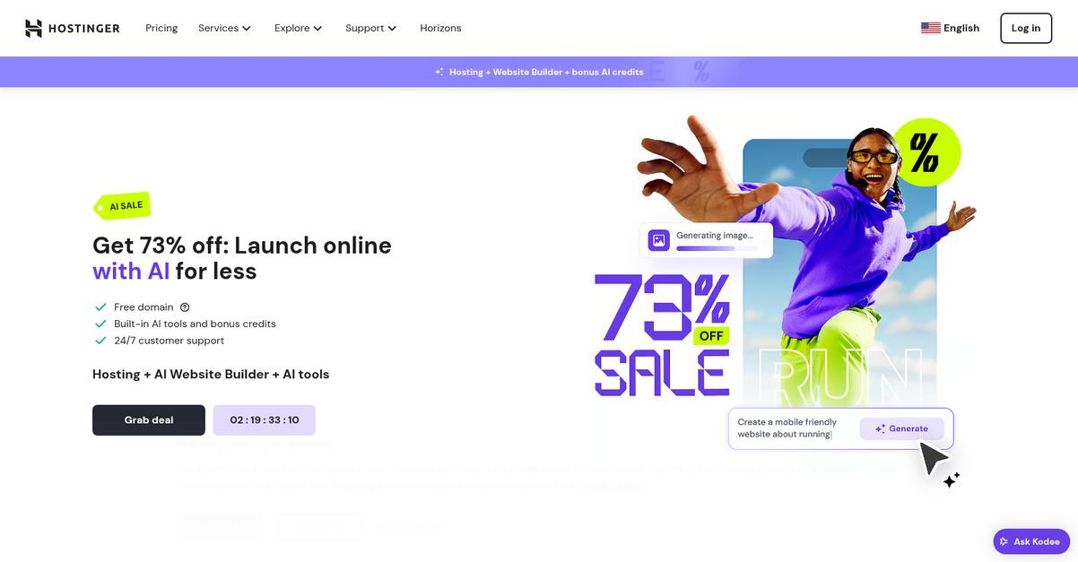 Hostinger Homepage