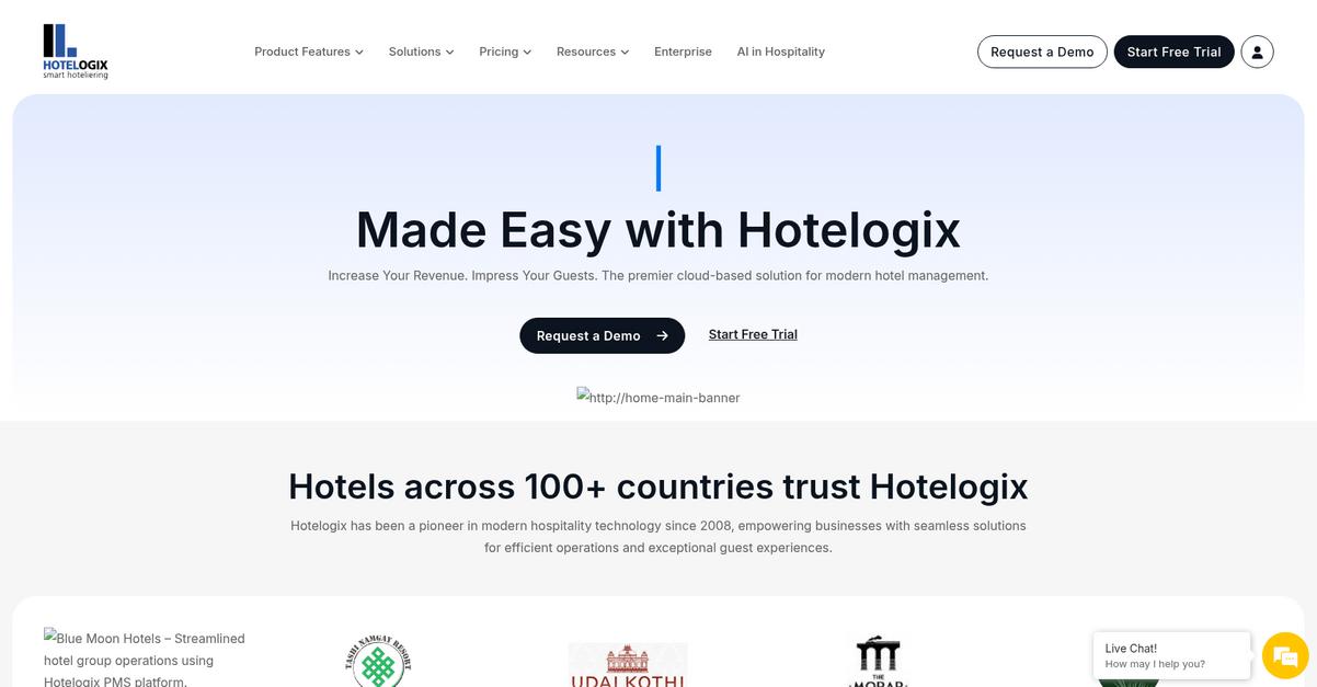 Hotelogix Homepage