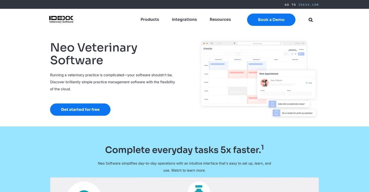 Idexx Neo Homepage