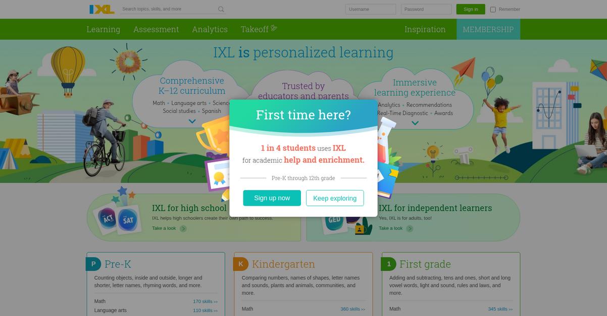 Ixl Homepage