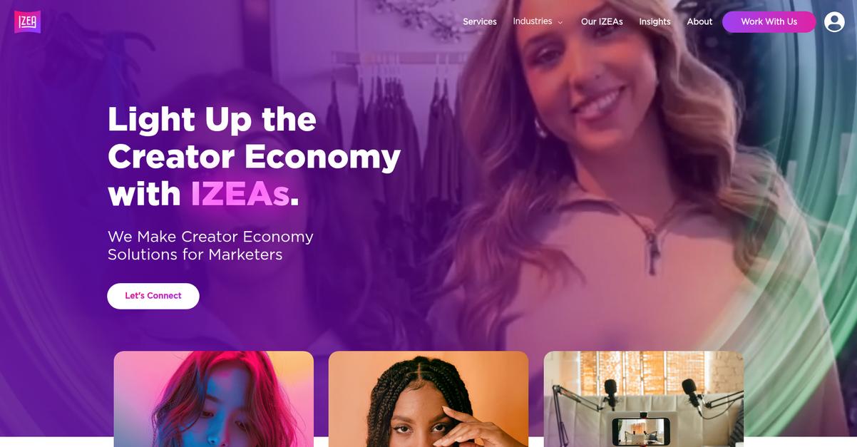 Izea Homepage