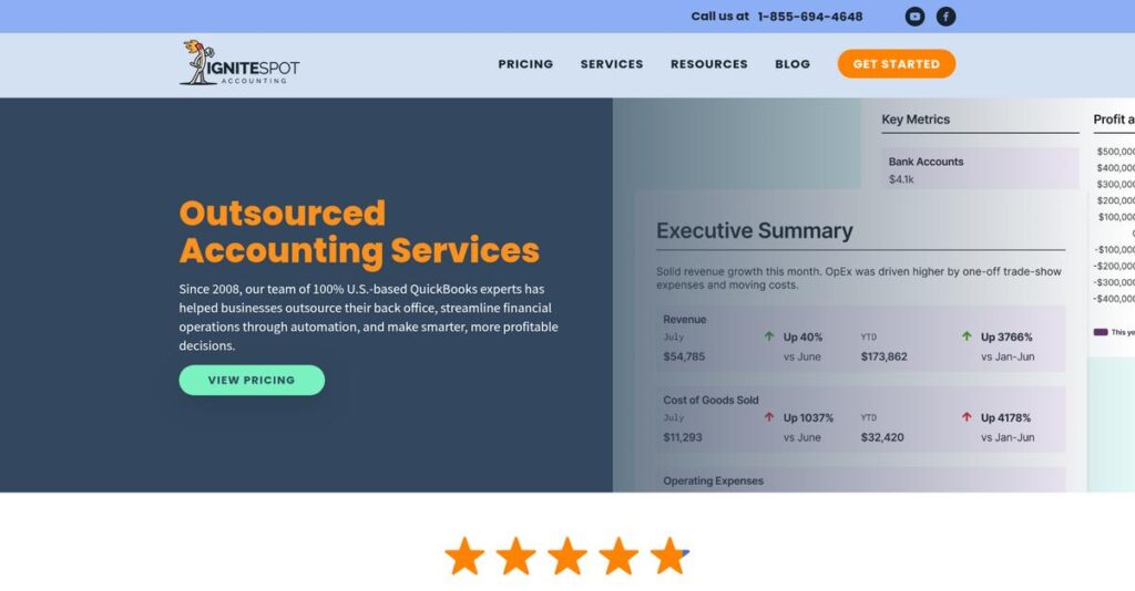 Ignite Spot Homepage