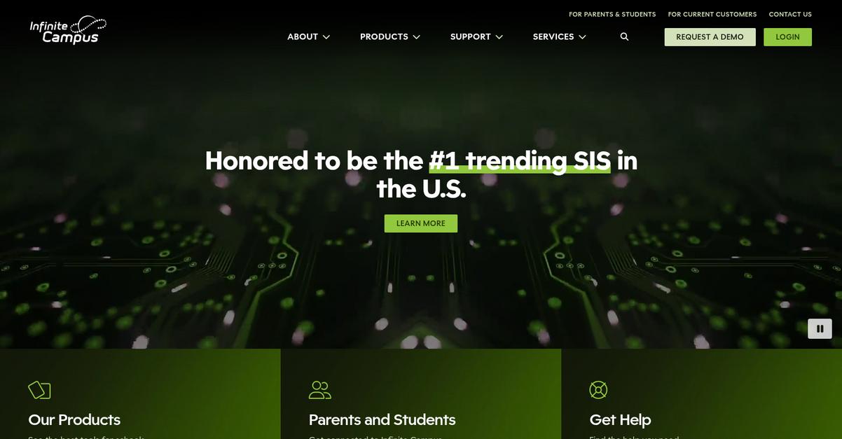 Infinite Campus Homepage