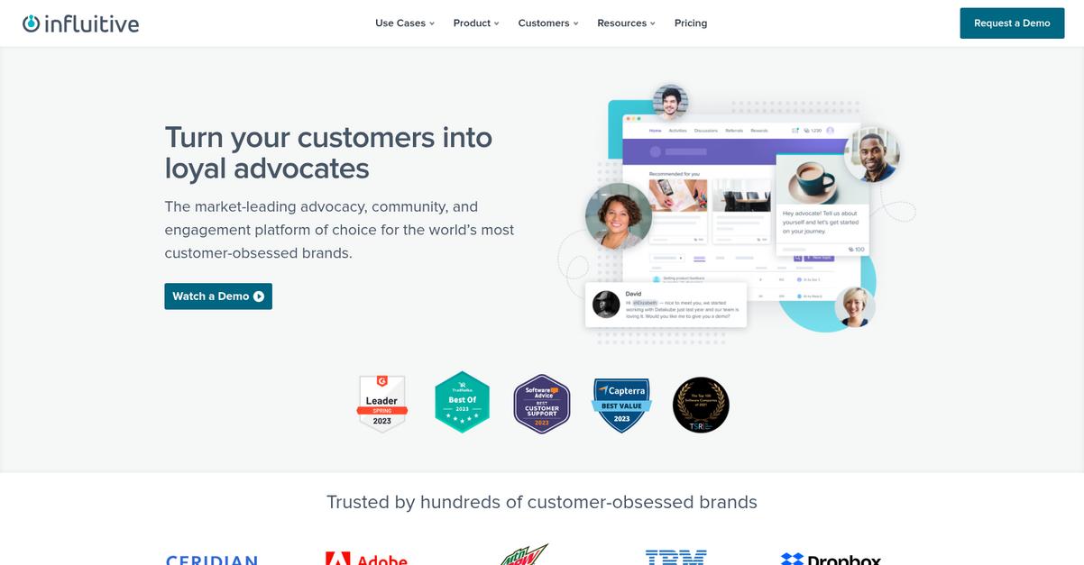 Influitive Homepage