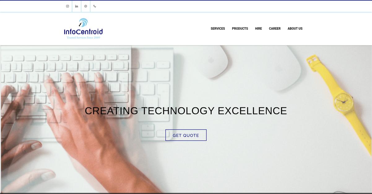 Info Centroid Homepage