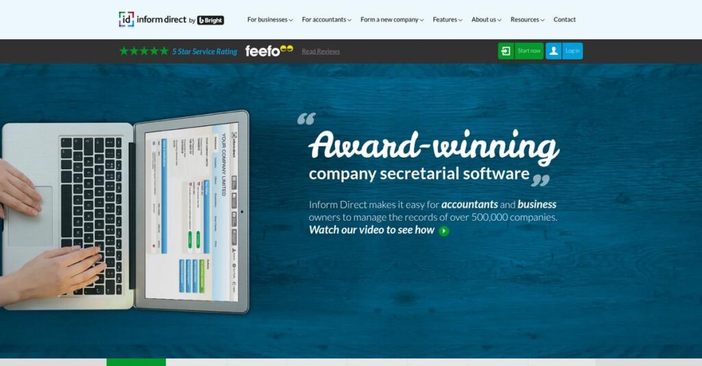 Inform Direct Homepage