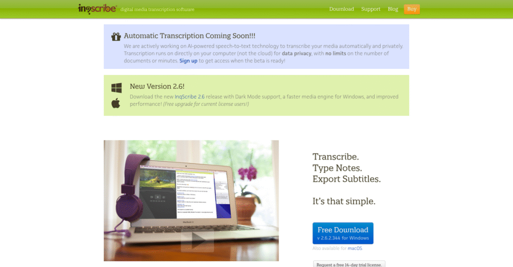 InqScribe Homepage