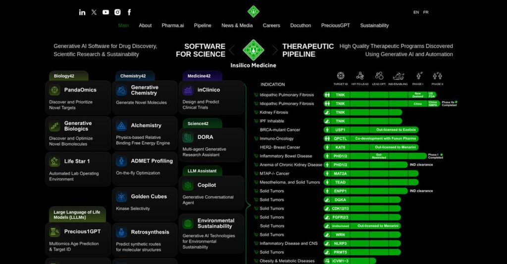 Insilico Medicine Homepage