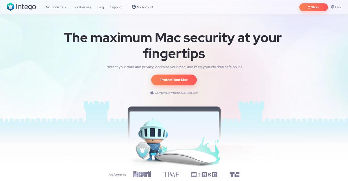 Intego Homepage
