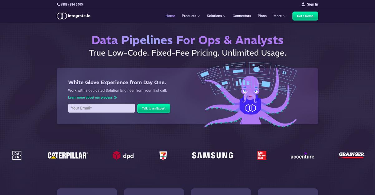 Integrate.Io Homepage